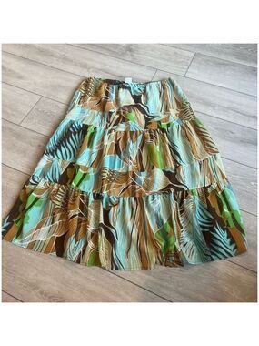Vintage Versailles fall color tires bohemian peasant skirts size large